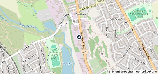 Map showing the location of TrustFord Barnsley Ford Store & Transit Centre