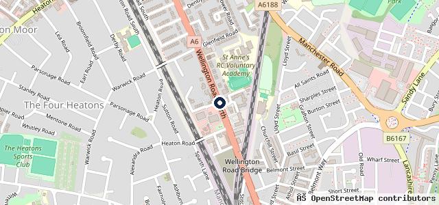 Map showing the location of TrustFord Stockport Car & Transit Centre