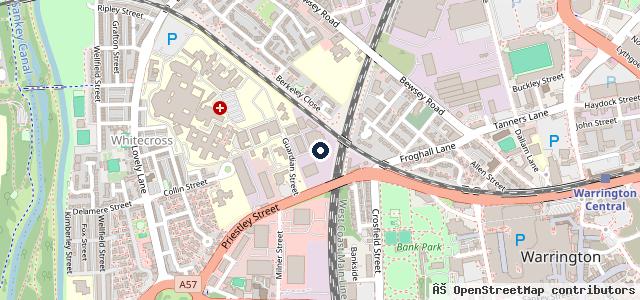Map showing the location of Universal Services