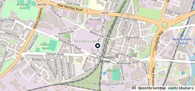 Map showing the location of Union Street Garage