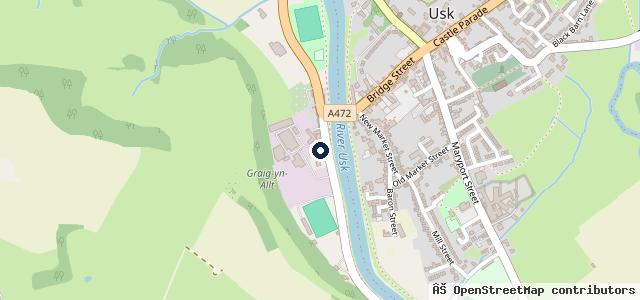 Map showing the location of Usk Bridge Motors Ltd