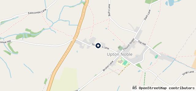 Map showing the location of Upton Noble Garage