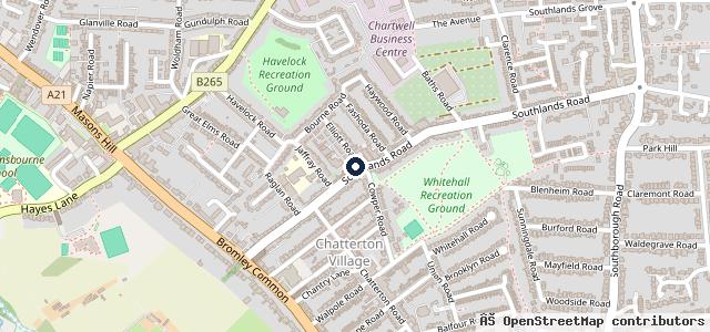 Map showing the location of Bromley Vehicle Test Centre Ltd