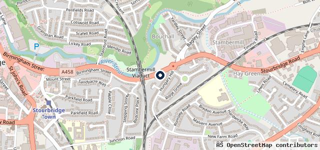 Map showing the location of Viaduct Service Station