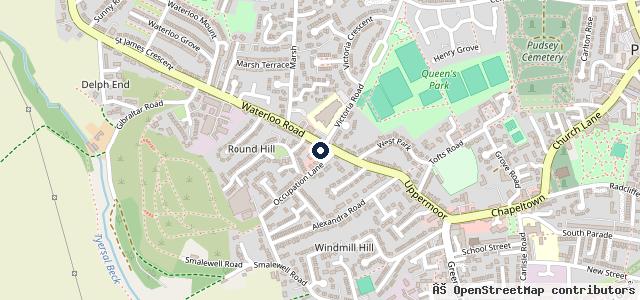 Map showing the location of Victoria Garage