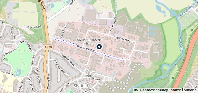 Map showing the location of Vines of Guildford BMW