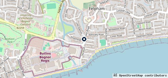 Map showing the location of VRV Felpham Limited