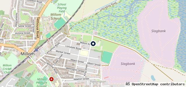 Map showing the location of W Milligan & Sons