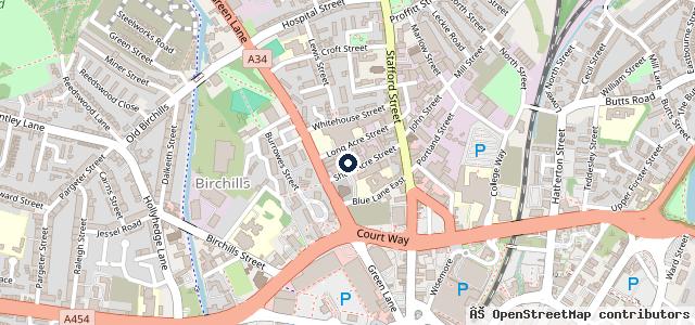 Map showing the location of Walsall Car Centre Ltd