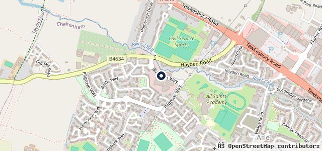 Map showing the location of Warners Motor Group