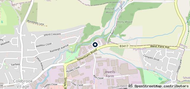 Map showing the location of A.M.T Motor Services Ltd