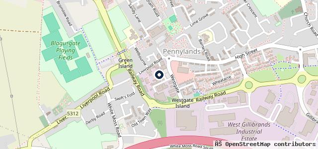 Map showing the location of Westgate Tyre & Service Centre Ltd.