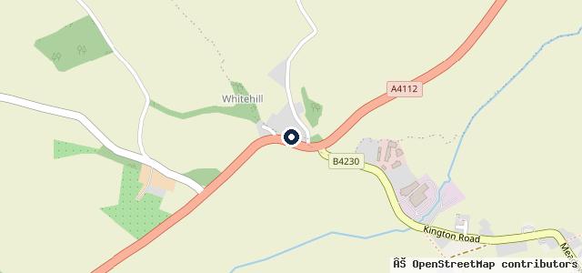 Map showing the location of Whitehill Garage