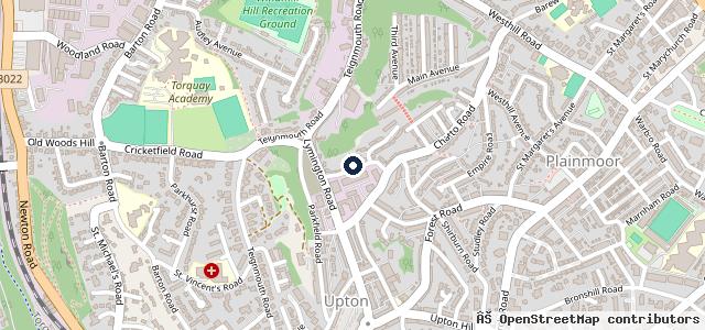Map showing the location of Wrights Lane Garage