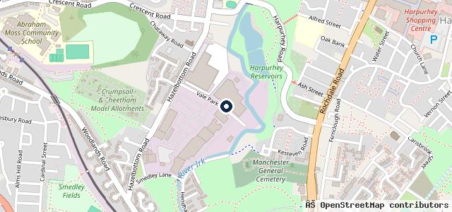 Map showing the location of Woodlands Mot Centre