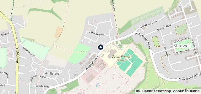 Map showing the location of Woodfield Garage