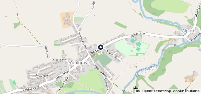 Map showing the location of Youlgrave Garage