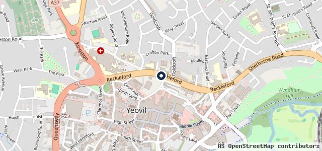 Map showing the location of Yeovil Motor Company