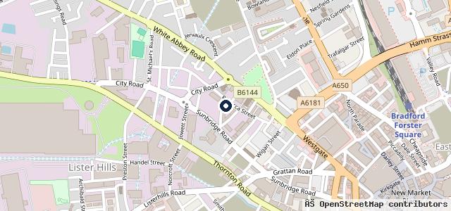 Map showing the location of Young Street Mot Centre