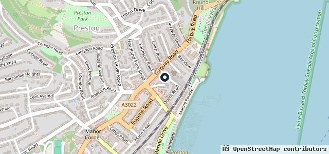 Map showing the location of Torbay cars ltd