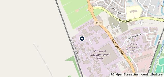 Map showing the location of Northallerton Service Centre