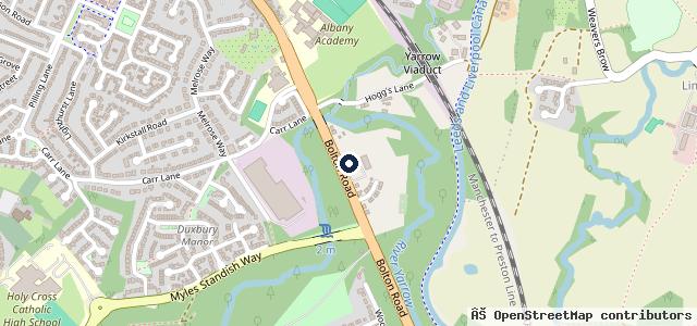 Map showing the location of Yarrow Bridge Garage