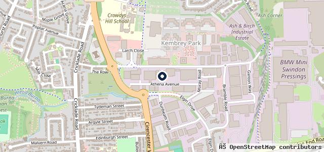 Map showing the location of Dick Lovett BMW Swindon