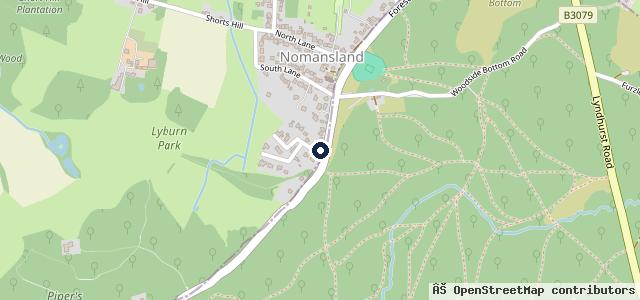 Map showing the location of Nomansland Garage Ltd