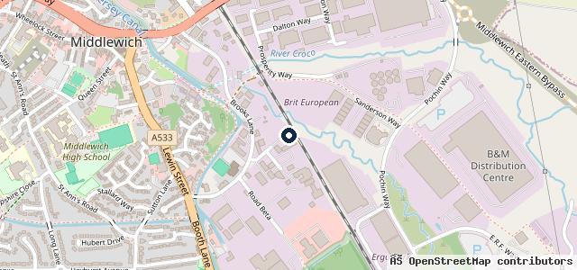Map showing the location of Elite Vehicle Repair Centre