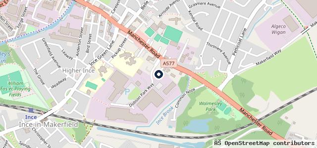 Map showing the location of Phoenix Motors Wigan Ltd