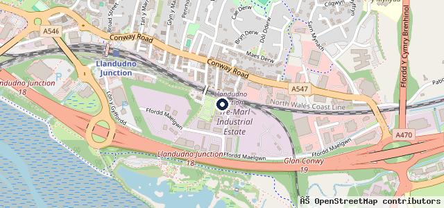 Map showing the location of Three Point Automotive