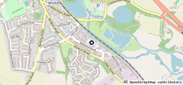Map showing the location of A J Motor Services