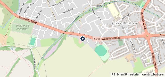Map showing the location of Ackworth Autoserv