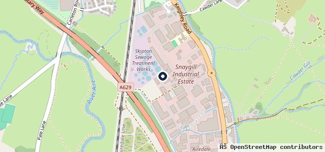 Map showing the location of Aire Valley Workshop Ltd