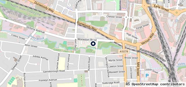 Map showing the location of AJ's Van Sales