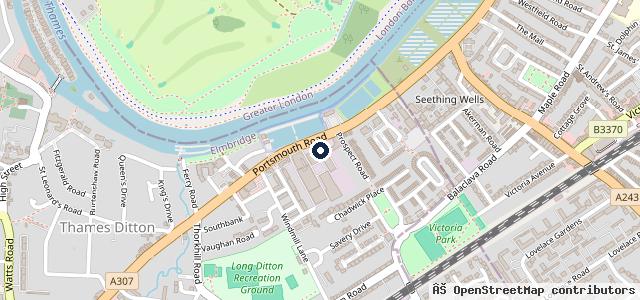Map showing the location of Berry Thames Ditton MINI