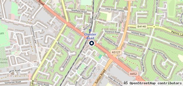 Map showing the location of Ashby Car Repairs Ltd