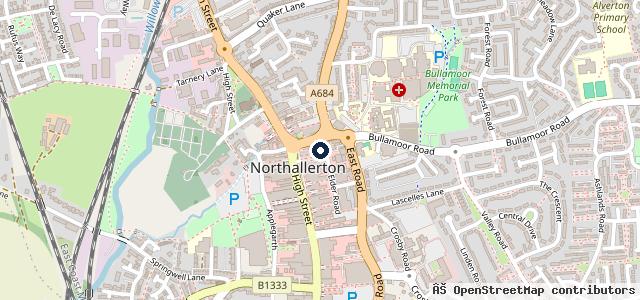 Map showing the location of Autotest Northallerton