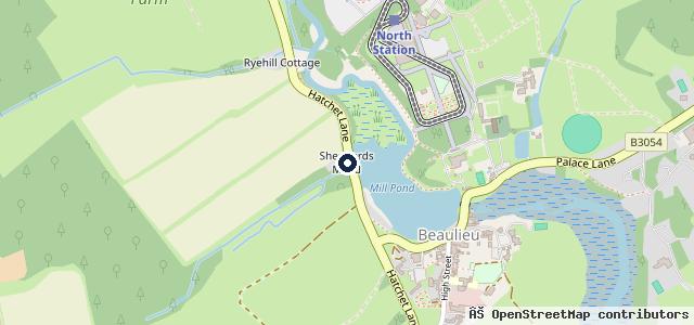 Map showing the location of Beaulieu Garage Ltd