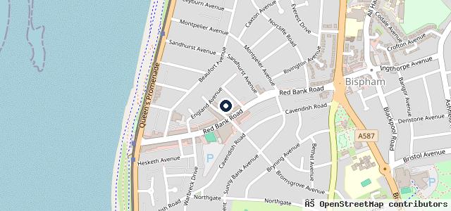Map showing the location of Bispham Automotive
