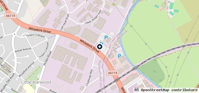 Map showing the location of Blackburn Audi
