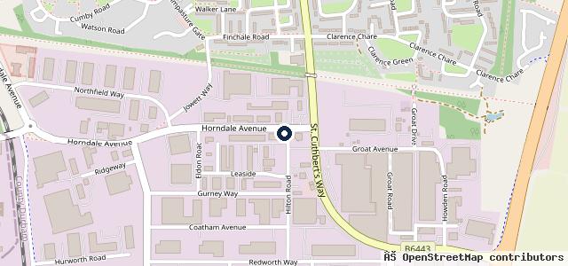 Map showing the location of Bosch Car Service - Hilton Road Garage