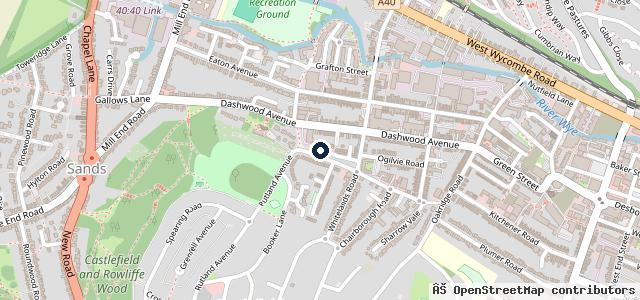 Map showing the location of Britannia MOT and Service Centre