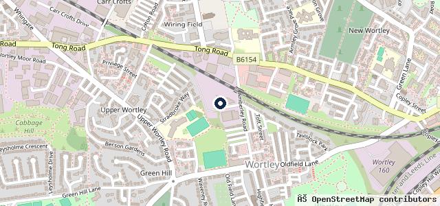 Map showing the location of Budget Windscreens Leeds