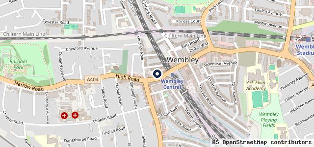Map showing the location of Car Care Centre (Wembley) Ltd
