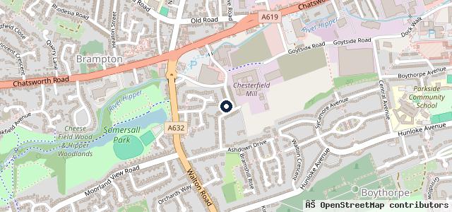Map showing the location of Walgrove Garage