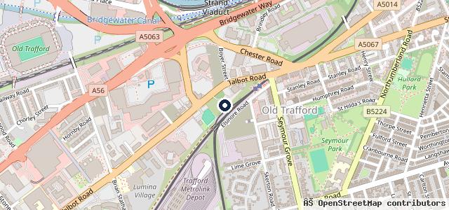 Map showing the location of Auto Crash Repair MCr Ltd