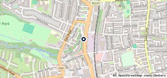 Map showing the location of Halfords Autocentres