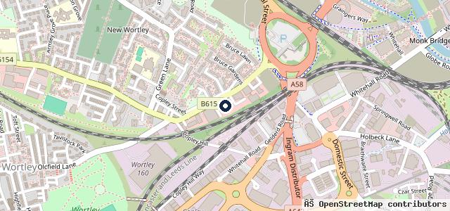 Map showing the location of Brydens Garage