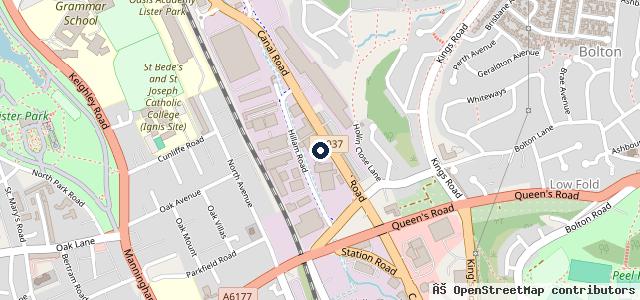 Map showing the location of D. M. Keith Select & Trade Car Outlet Bradford